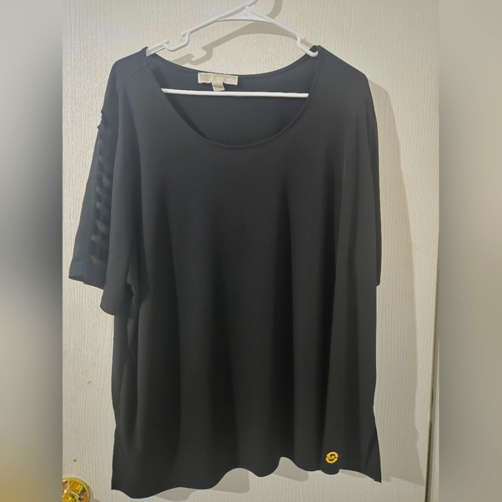 Michael Kors 3X Black Women's Top